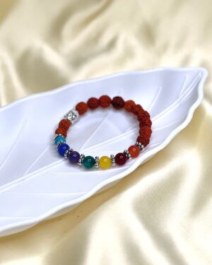 7 Chakra Rudraksha Bracelet