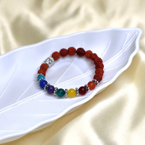 7 Chakra Rudraksha Bracelet