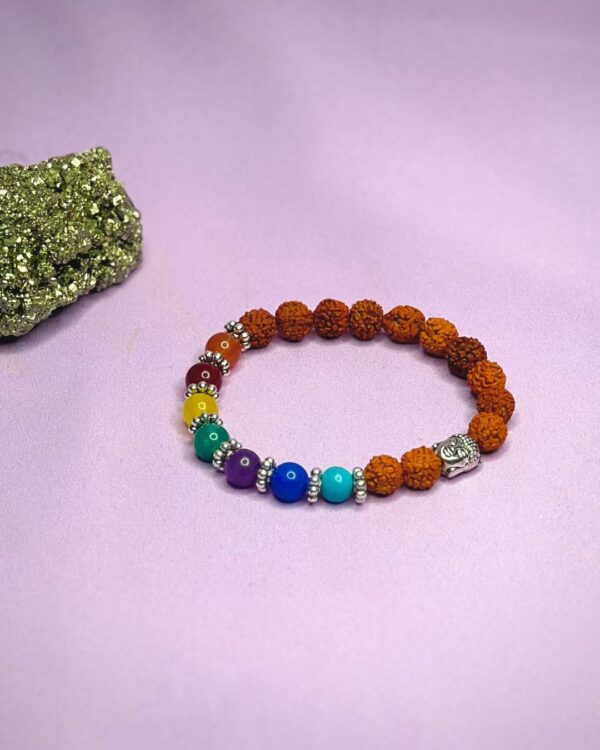 7 Chakra Rudraksha Bracelet