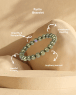 5 Mukhi Rudraksha & Pyrite Bracelets Combo