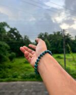 Lapis Lazuli Bracelet with Pyrite Gold Flakes