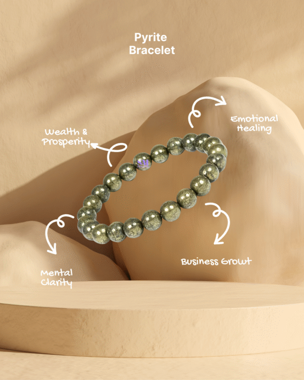 5 Mukhi Rudraksha & Pyrite Bracelets Combo