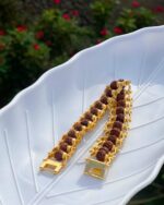 5 Mukhi Golden Rudraksha Bracelet