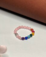 Rose Quartz & 7 Chakra Stones Bracelet