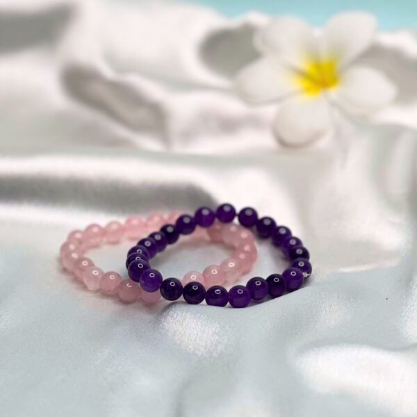 Amethyst & Rose Quartz Bracelets - Divya Prem Kavach by Avdhuta
