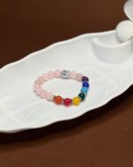 Rose Quartz & 7 Chakra Stones Bracelet