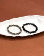Dhan Protector Combo - Pyrite Bracelet & Black Tourmaline Bracelet