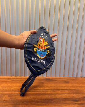 Gomukhi – The Sacred Jaap Mala Bag (Navy Blue)