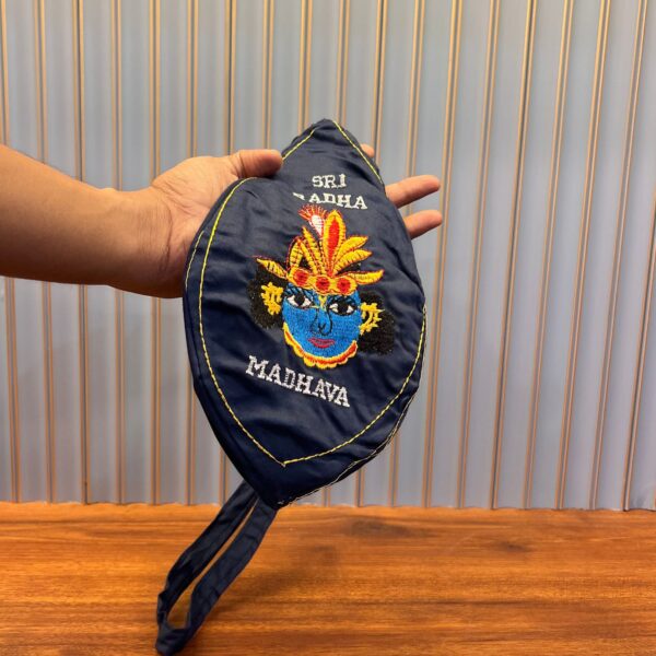 Gomukhi – The Sacred Jaap Mala Bag (Navy Blue)