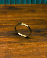 Aum Golden Kada with Pyrite plated magnet stones