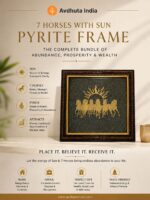 Pyrite Frame with 7 Horses & Sun - Complete bundle of Abundance